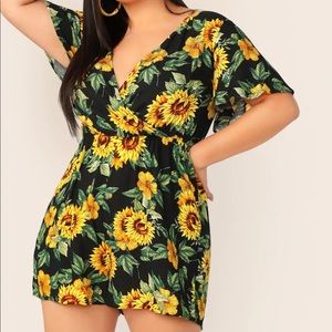 Plus sunflower romper